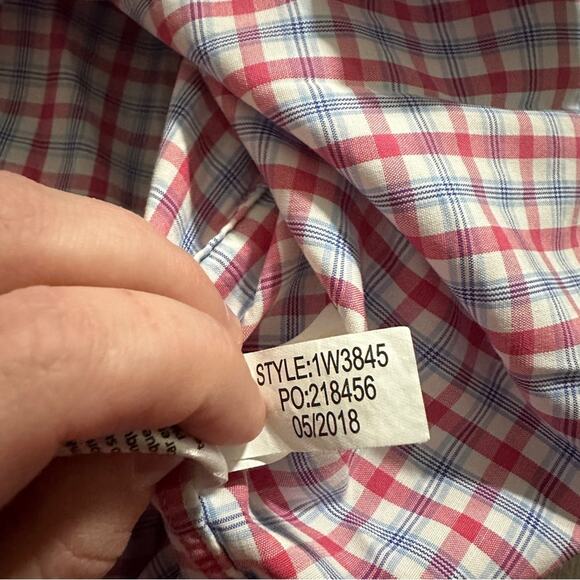 Vineyard Vines‎ White, Pink, & Blue Plaid Button Down Tucker Shirt Size L - Picture 7 of 10